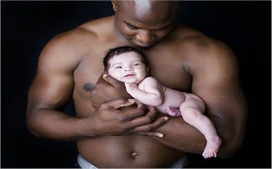 Black white woman baby has Black parents