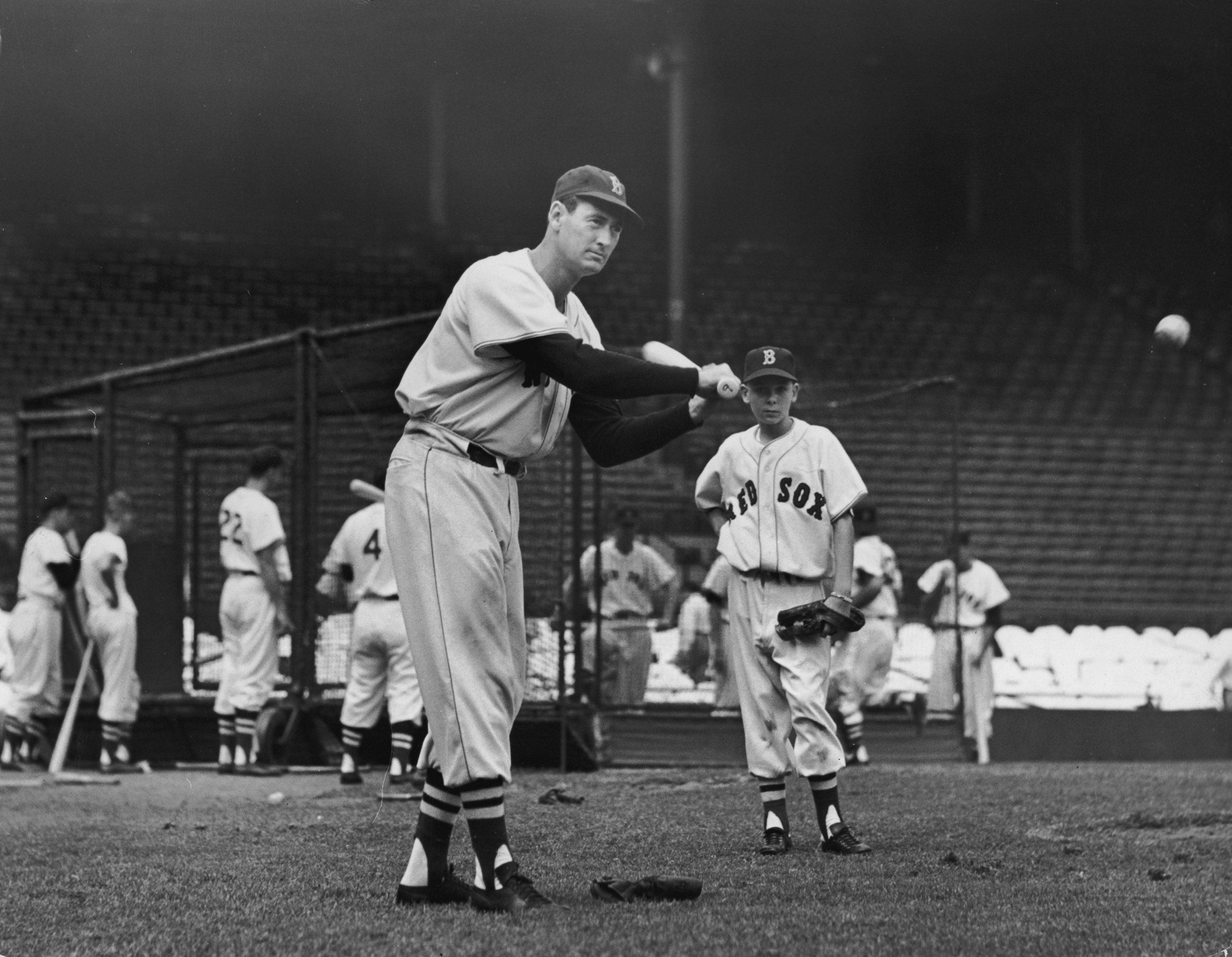 BOSTON, MA - CIRCA 1945: (UNDATED FILE PHOTO) Baseball legend Ted Williams ...